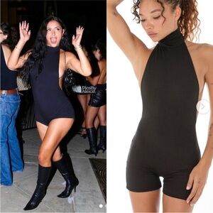 ARE YOU AM I Black Romper